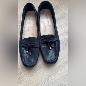 Karen Scott Textured Navy Blue  Loafers